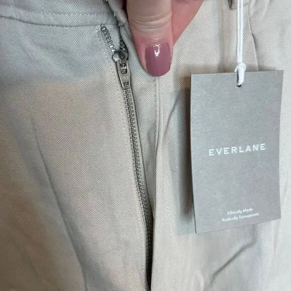 Everlane The Way-High Drape Pant In Sandstone Size 12 Short New - Picture 6 of 14